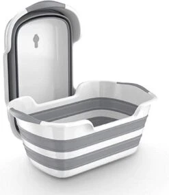 Merkloos Baby Badje Opvouwbaar - Multifunctioneel - Wasmand - Opbergmand - Speelgoed Opslag - Babybadje