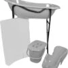MamaLoes Lichtgrijs Badset Incl. Graphite Badstandaard -Winkel Voor Babyproducten 1084x1200 1