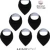 6 Stuks - Bandana Slabbetjes - Effen Zwart - Kwijlslabbetjes Met Fleece -Winkel Voor Babyproducten 1084x1200 3