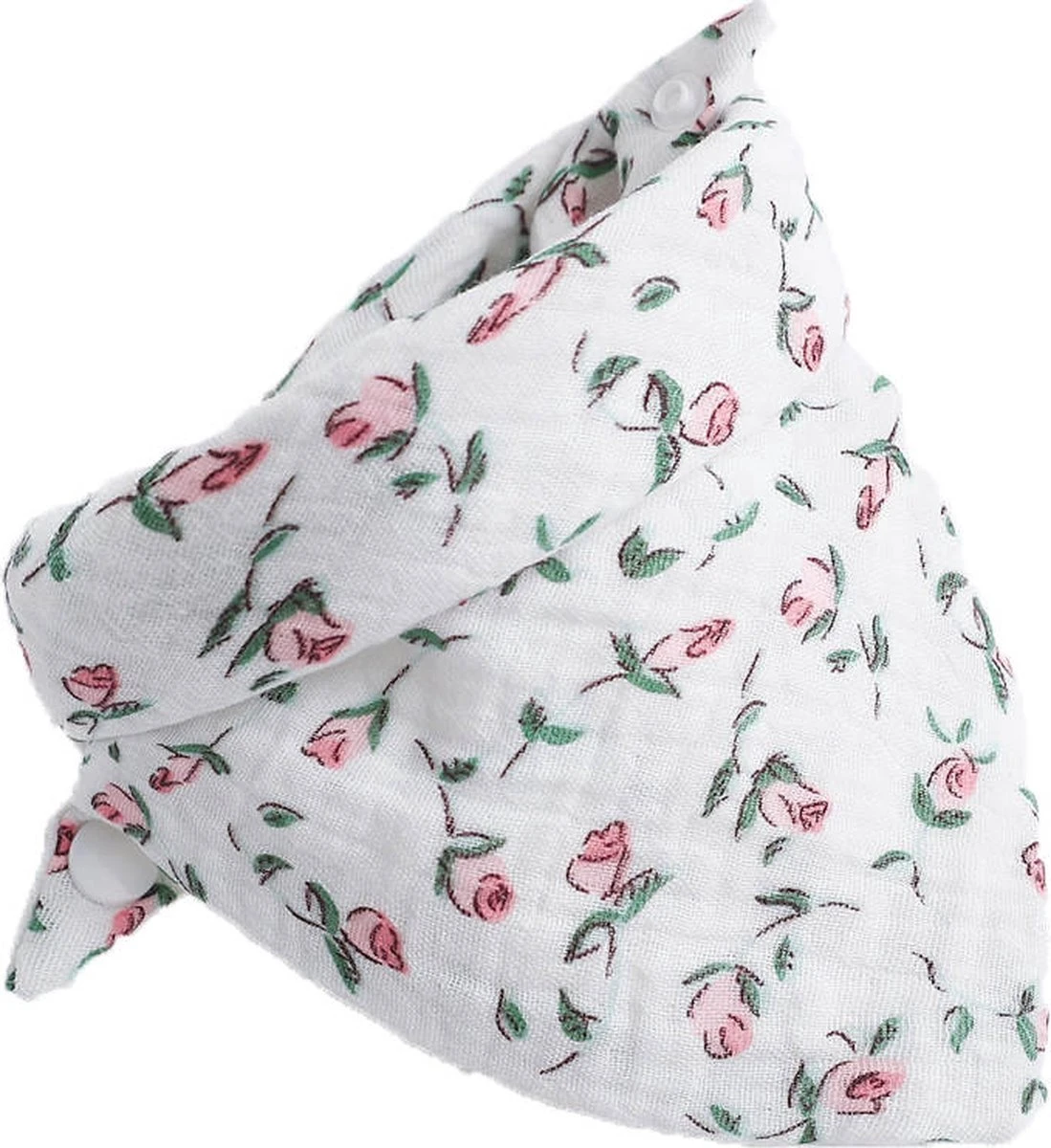 7 Stuks Hydrofiele Bandana Slabbetjes - Bloemenprint Hartjes Stippen 7 7 Stuks Hydrofiele Bandana Slabbetjes - Bloemenprint Hartjes Stippen - Afbeelding 5