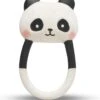 Lanco Rubberen Bijtring - Kori De Panda - Zwart - Wit -Winkel Voor Babyproducten 1105x1200
