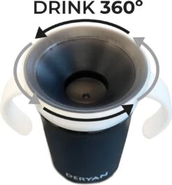 Deryan Luxe Quuby Drinkbeker 360 Trainer - Oefenbeker - Antilekbeker - Grijs -Winkel Voor Babyproducten 1116x1200 2