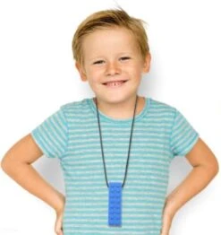 Bijtketting - Kauwketting | Bouwblokje Patroon Oranje -Winkel Voor Babyproducten 1133x1200