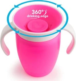 Munchkin Miracle 360 Trainer Cup/oefenbeker Roze -Winkel Voor Babyproducten 1133x1200 3
