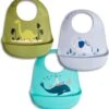 Merkloos 3 Stuks Siliconen Slabbetje Met Opvangbakje - Verstelbaar En Waterdicht - Dino Olifant Walvis -Winkel Voor Babyproducten 1144x1200 1
