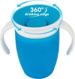 Munchkin Miracle 360 Trainer Cup/oefenbeker Blauw -Winkel Voor Babyproducten 1147x1200