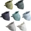 7 Stuks Hydrofiele Bandana Slabbetjes - Blauw - Groen - Wit - Grijs -Winkel Voor Babyproducten 1182x1200