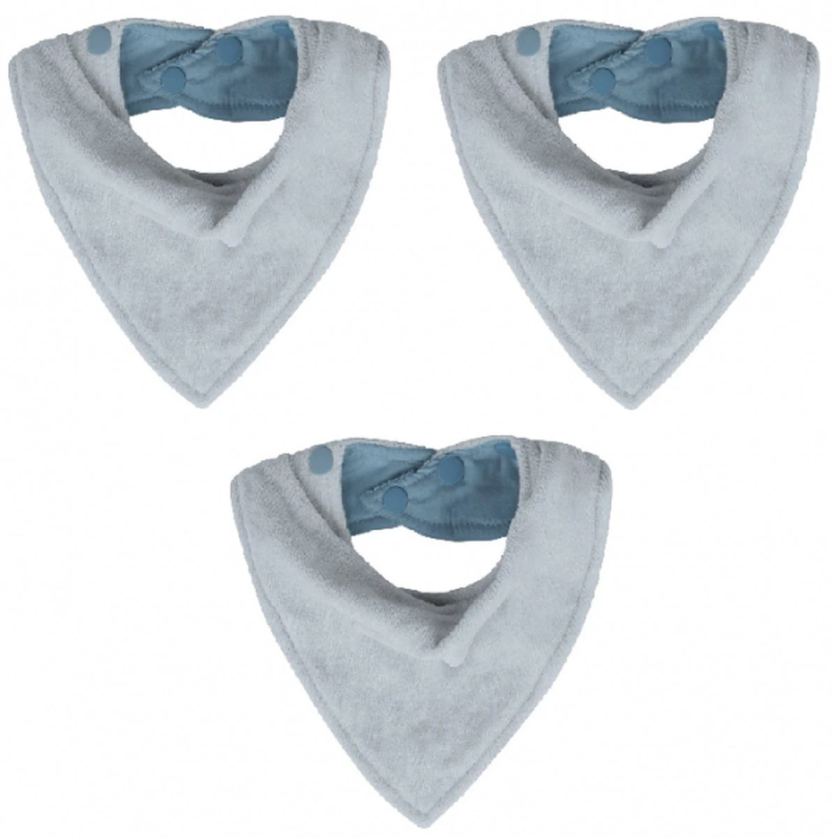 Silly Billyz Slabbertje Towel Bandana Bibs Dusty Blauw Vintage 3 Stuks 3 Silly Billyz Slabbertje Towel Bandana Bibs Dusty Blauw Vintage 3 Stuks