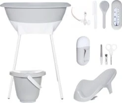 LUMA Babycare Bad- En Verzorgingsset - Light Grey
