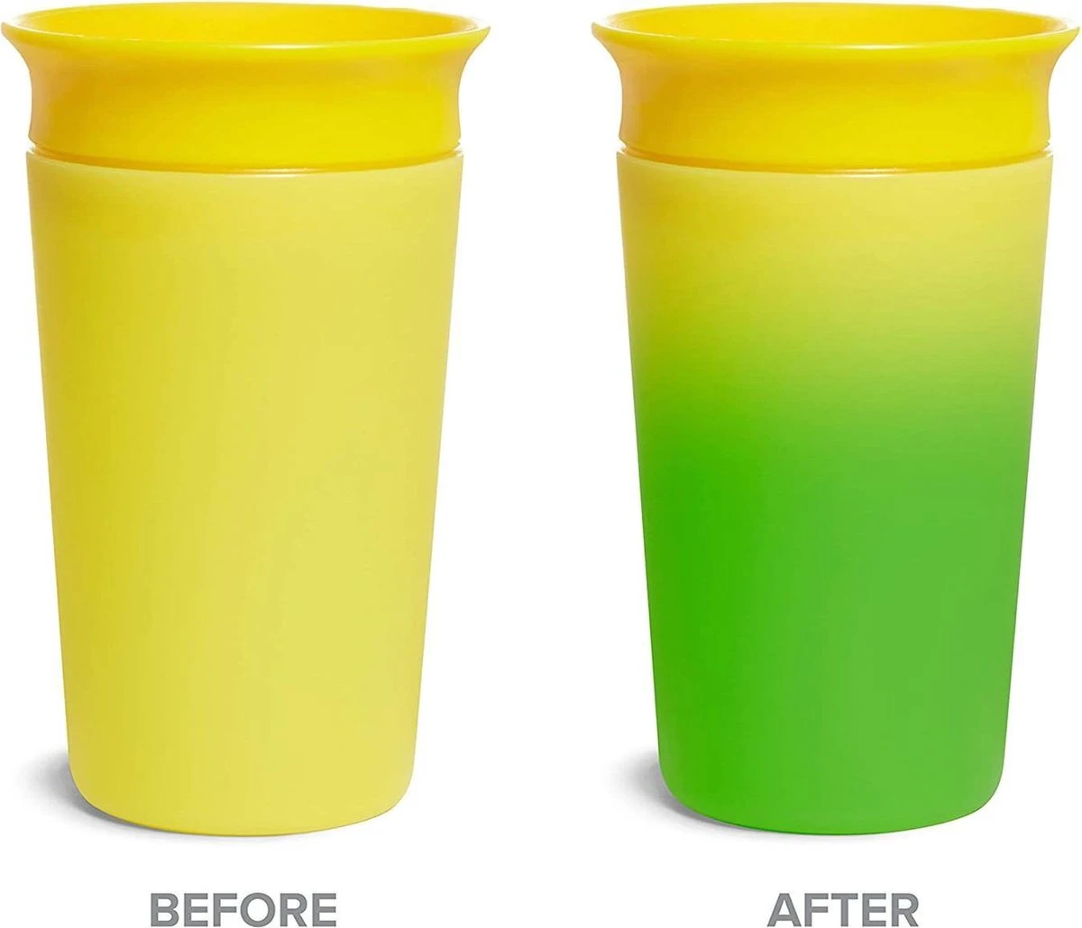 Munchkin Miracle 360 Colour Changing Sippy Cup Yellow 7 Munchkin Miracle 360 Colour Changing Sippy Cup Yellow - Afbeelding 5