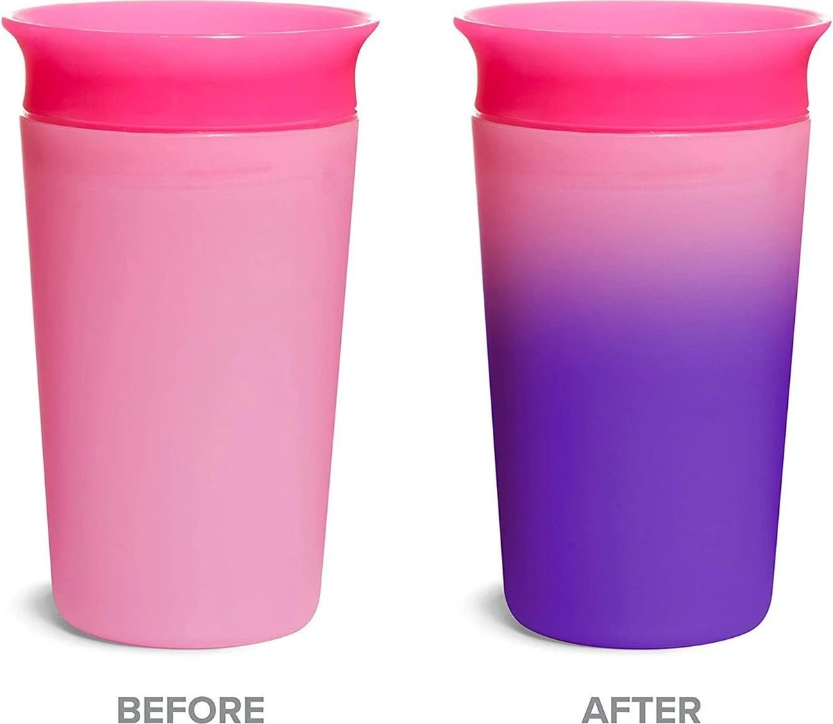 Munchkin Miracle 360 Colour Changing Sippy Cup Pink 7 Munchkin Miracle 360 Colour Changing Sippy Cup Pink - Afbeelding 5