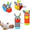 Merkloos EPIN | Baby Rammelaar Set | 2 Baby Pols Rammelaars | 2 Speelsokken Rammelaars | Giraffe | 4-Delig -Winkel Voor Babyproducten 1200x1045