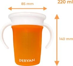Deryan Luxe Quuby Drinkbeker 360 Trainer - Oefenbeker - Antilekbeker - Grijs -Winkel Voor Babyproducten 1200x1077 1