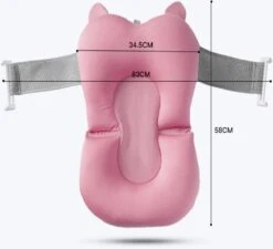 Babybadje - Peuterbadje - Opvouwbaar - Incl. Baby Badkussen - 84 Cm Lang - 0 Tot 3 Jaar - Roze -Winkel Voor Babyproducten 1200x1093 1