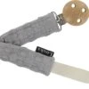 Louka Speenkoord Wafel Grijs De Luxe - Houten Clip -Winkel Voor Babyproducten 1200x1103