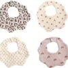 4 Stuks - Hydrofiele Slabbetjes Bloemvorm - 6 Laags - Hartjes Regenboog -Winkel Voor Babyproducten 1200x1124 1