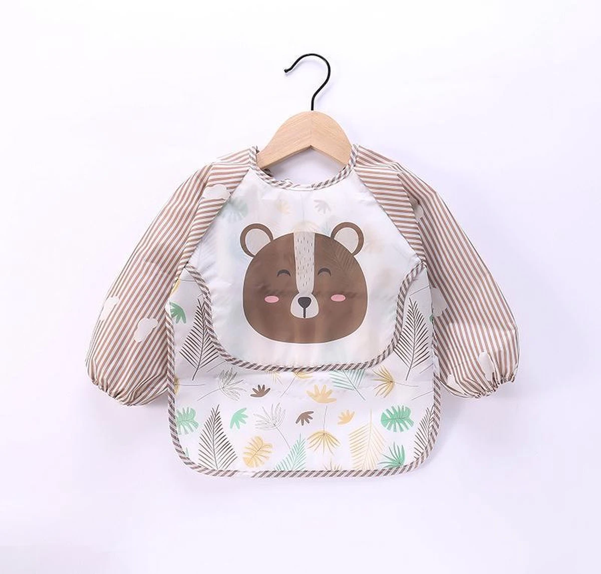 Slabbetjes Lange Mouwen Met Opvangbak (1-3 Jaar) - Dinosaurus Beer - Mag In Vaatwasser/ Wasmachine 7 Slabbetjes Lange Mouwen Met Opvangbak (1-3 Jaar) - Dinosaurus Beer - Mag In Vaatwasser/ Wasmachine - Afbeelding 5