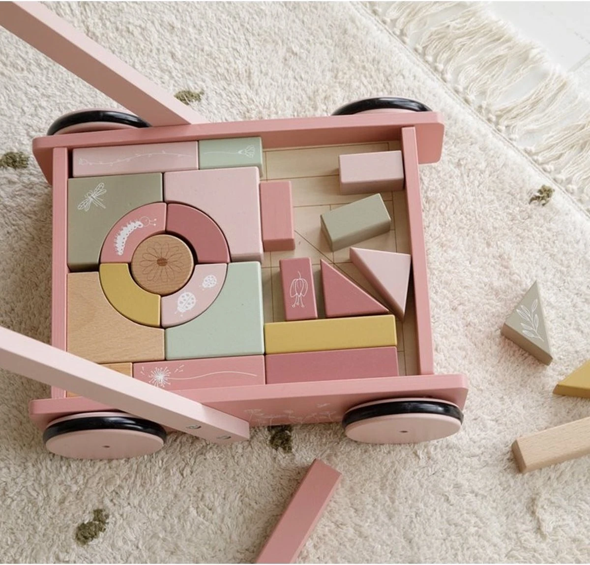 Little Dutch - Blokkenkar Wild Flowers 11 Little Dutch - Blokkenkar Wild Flowers - Afbeelding 9