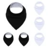 Set Van 6 Zwart/wit Slabbetjes - 100% Organisch Katoen & Fleece - Bandana Slab - Slabber - Kwijl Slabbetjes - Slabbertjes Baby - Kraamcadeau Jongen - Meisje -Winkel Voor Babyproducten 1200x1177 1