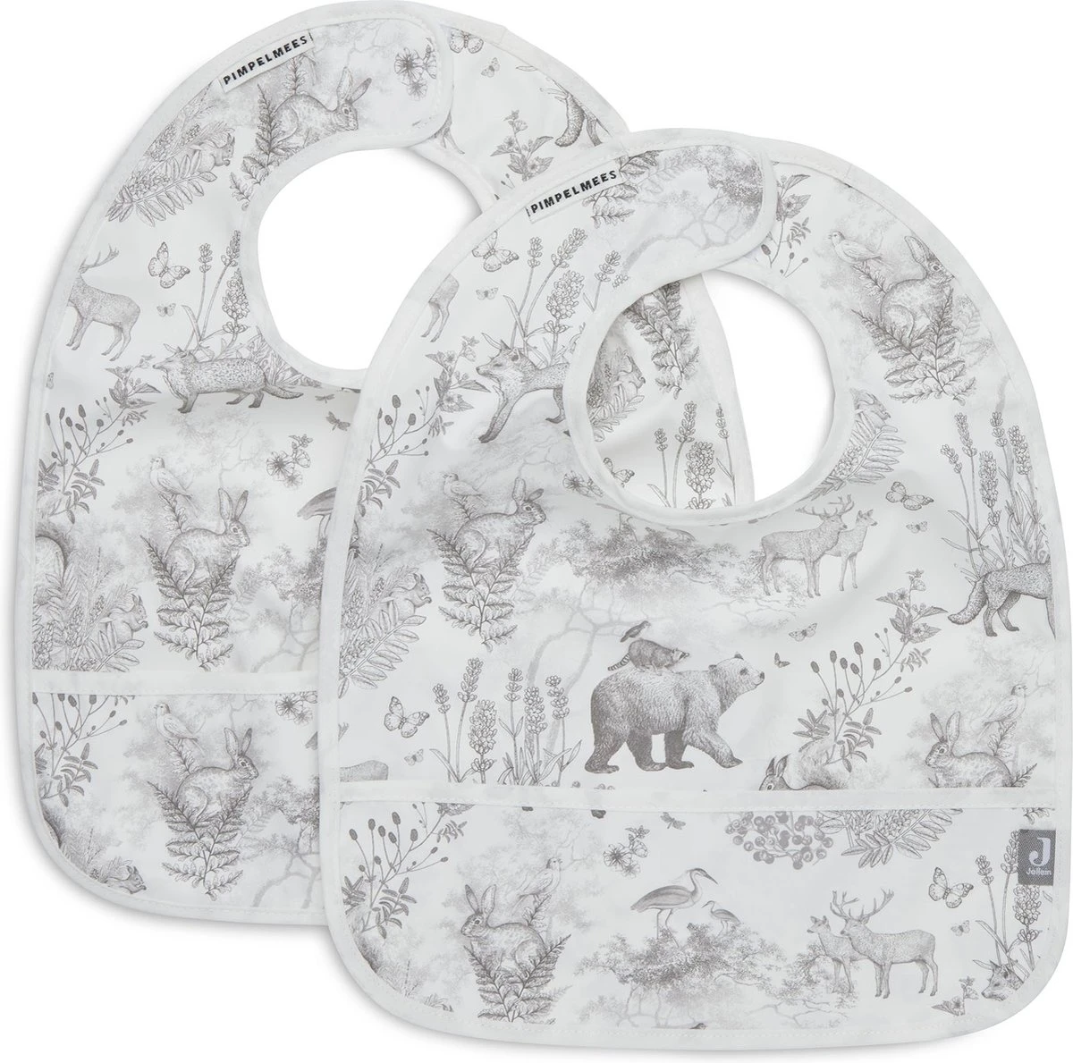 Jollein Slab Waterproof Pimpelmees - Forest Animals - 2 Stuks 4 Jollein Slab Waterproof Pimpelmees - Forest Animals - 2 Stuks - Afbeelding 2