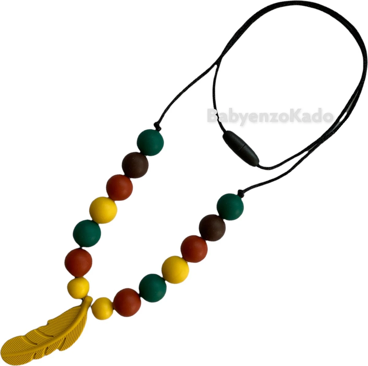 BabyenzoKado Jack Siliconen Bijtketting / Voedingsketting /mama Ketting 4 BabyenzoKado Jack Siliconen Bijtketting / Voedingsketting /mama Ketting - Afbeelding 2