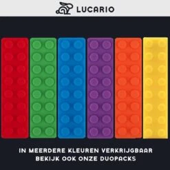 Bijtketting - Kauwketting | Bouwblokje Patroon Oranje -Winkel Voor Babyproducten 1200x1199