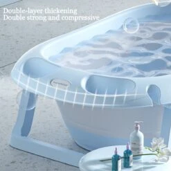 K IKIDO Babybadje - Opvouwbaar Bad Baby - Inclusief Badkussen - Peuterbadje - Blauw -Winkel Voor Babyproducten 1200x1200 389