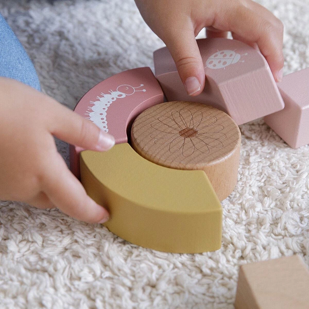 Little Dutch - Blokkenkar Wild Flowers 6 Little Dutch - Blokkenkar Wild Flowers - Afbeelding 4