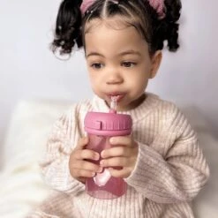 Difrax Rietjesbeker Antilek - 250 Ml - Raspberry/Roze -Winkel Voor Babyproducten 1200x1200 478