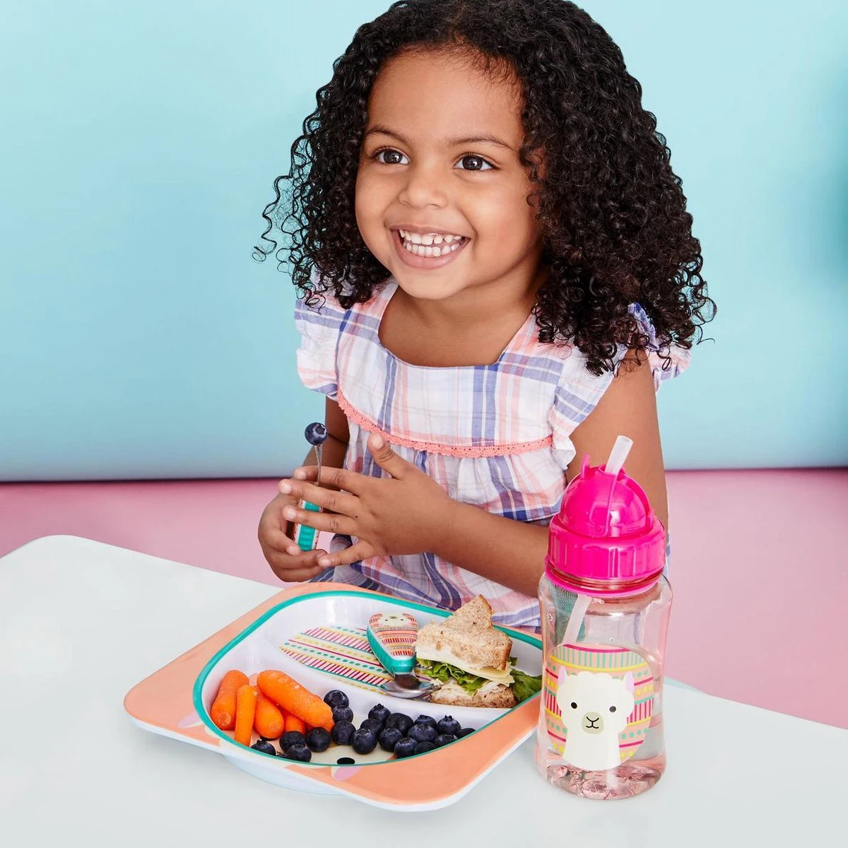 Skip Hop Zoo Drinkbeker - Met Rietje - 350 Ml - Llama 6 Skip Hop Zoo Drinkbeker - Met Rietje - 350 Ml - Llama - Afbeelding 4