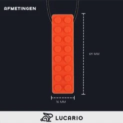 Bijtketting - Kauwketting | Bouwblokje Patroon Oranje -Winkel Voor Babyproducten 1200x1200 51