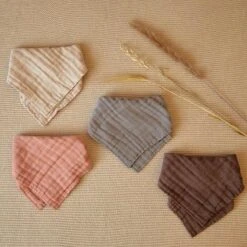 Jollein Slab Bandana Wrinkled - Nougat - 2 Stuks -Winkel Voor Babyproducten 1200x1200 592