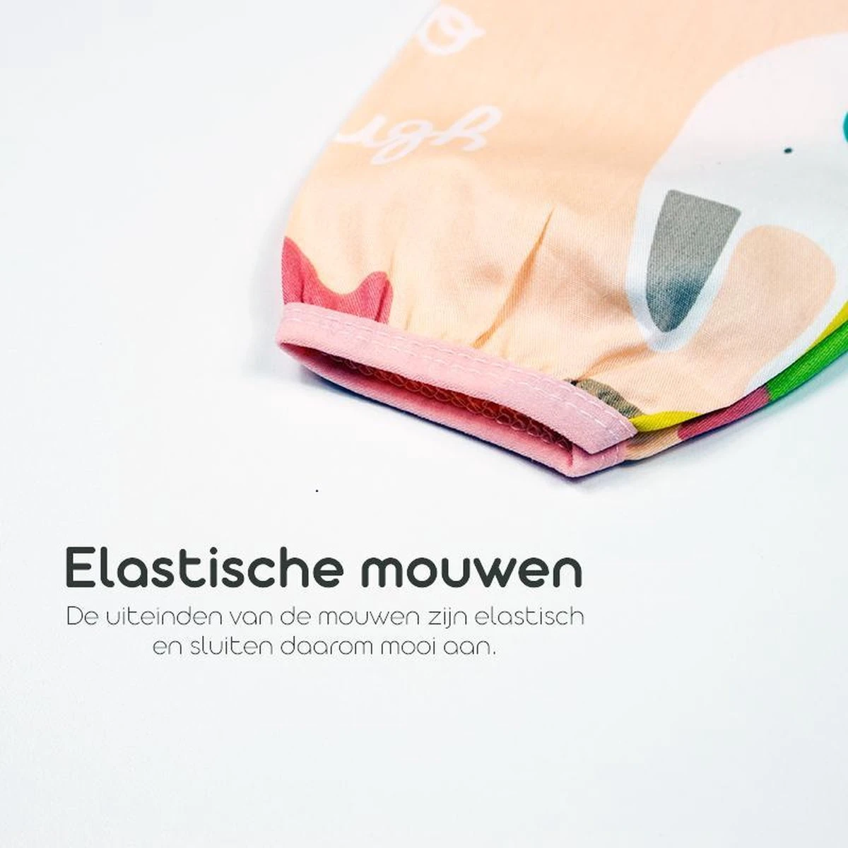 Kinderschort 'Fox' Lange Mouwen - Slab Met Mouwen - Slabbetje Little Hippo - Waterafstotend - Knutselen - Kliederschort - 3 Tot 5 Jaar 5 Kinderschort 'Fox' Lange Mouwen - Slab Met Mouwen - Slabbetje Little Hippo - Waterafstotend - Knutselen - Kliederschort - 3 Tot 5 Jaar - Afbeelding 3