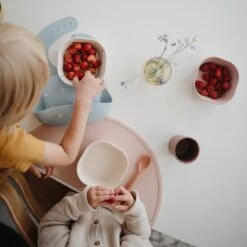 Mushie Siliconen Baby Slabbetje Met Opvangbakje | Lilac Flowers | BPA Ftalaatvrij| Afwasbaar -Winkel Voor Babyproducten 1200x1200 812