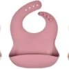 3 Stuks - Siliconen Slabbetjes Met Opvangbak - Roze Beige -Winkel Voor Babyproducten 1200x490