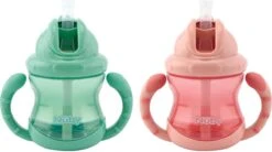 Nûby - Flip-It Antilekbeker Met Handvatten - 2-pack - Roze & Groen - 240ml - 12m+ 7 Nûby - Flip-It Antilekbeker Met Handvatten - 2-pack - Roze & Groen - 240ml - 12m+ -Winkel Voor Babyproducten 1200x671 2