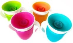 MONKIEZZ Drink Cup | 360 Graden | Antilek Beker | Fuchsia | Oefenbeker -Winkel Voor Babyproducten 1200x703