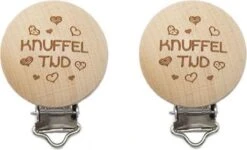 Durable Houten Speenclips 2 Stuks 63 Knuffeltijd
