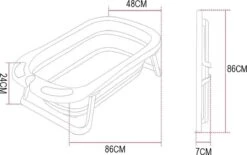 Babybadje - Peuterbadje - Opvouwbaar - Incl. Baby Badkussen - 84 Cm Lang - 0 Tot 3 Jaar - Roze -Winkel Voor Babyproducten 1200x752 3