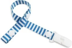 EPIN | Fopspeen Clip | Baby Speen Clip | Speen Koord | Riem | Lint | Blauw Met Witte Strepen