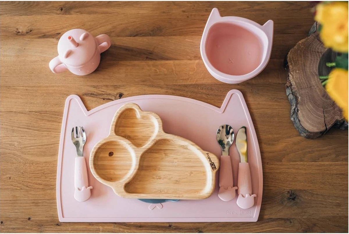 FreeON Siliconen Drinkbeker Met Rietje En Handgrepen - Rietjesbeker Voor Baby - Peuter En Kleuter - Kitty - Roze 6 FreeON Siliconen Drinkbeker Met Rietje En Handgrepen - Rietjesbeker Voor Baby - Peuter En Kleuter - Kitty - Roze - Afbeelding 4