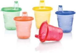 Nûby Drinkbekers Met Tuit - Herbruikbaar - Verschillende Kleuren - 6 Stuks -Winkel Voor Babyproducten 1200x837 2