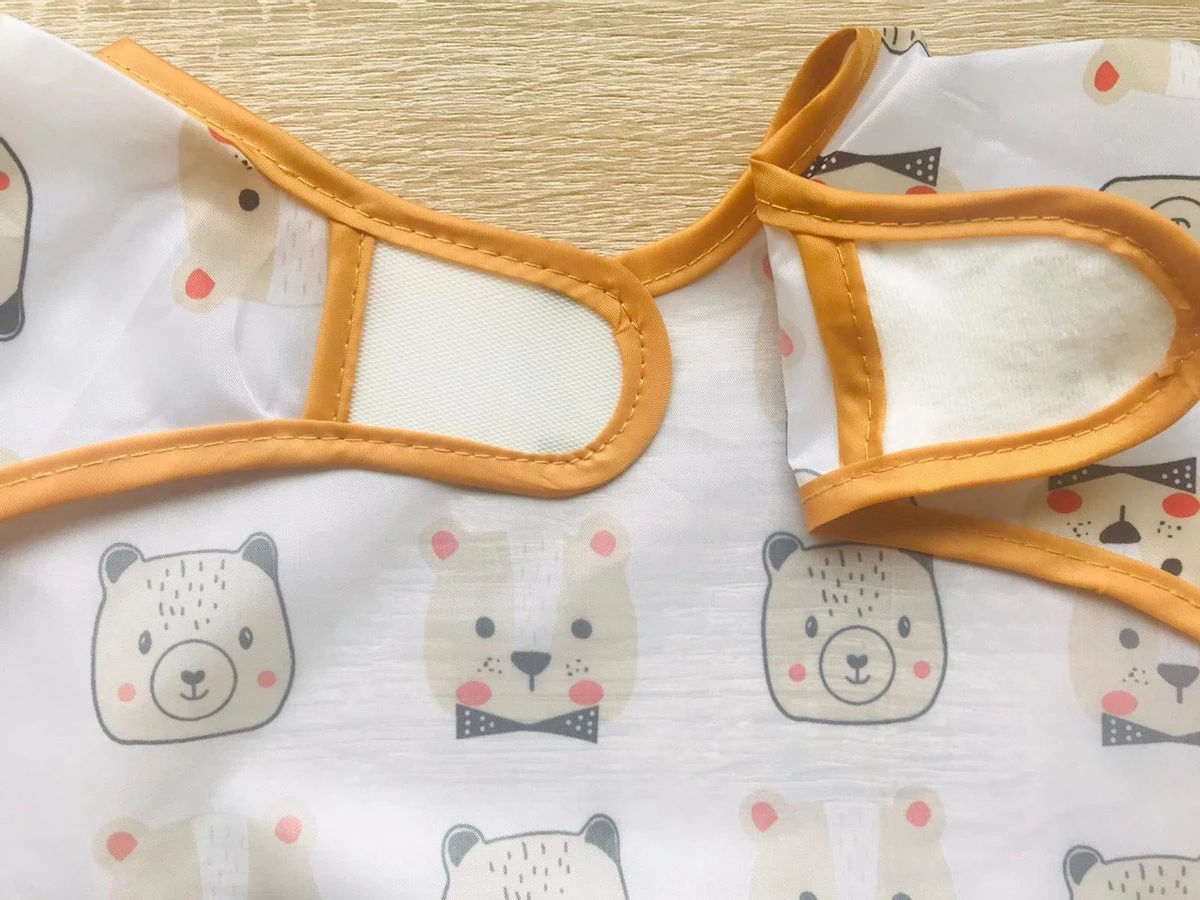 Merkloos MINIIYOU - Slabbetje Lange Mouwen Met Brede Opvangbak - Oranje Beer - 0-3 Jaar - Kliederschort - Verfschort 4 Merkloos MINIIYOU - Slabbetje Lange Mouwen Met Brede Opvangbak - Oranje Beer - 0-3 Jaar - Kliederschort - Verfschort - Afbeelding 2