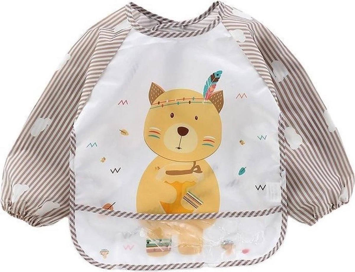 Merkloos Slabbetje - Kinderslab - Slab Met Mouwen - Waterdichte Slab - Set Van 3 Stuks 7 Merkloos Slabbetje - Kinderslab - Slab Met Mouwen - Waterdichte Slab - Set Van 3 Stuks - Afbeelding 5