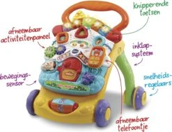 VTech 2 In 1 Baby Walker - Educatief Babyspeelgoed - Loopwagen Met Licht -Winkel Voor Babyproducten 1200x922