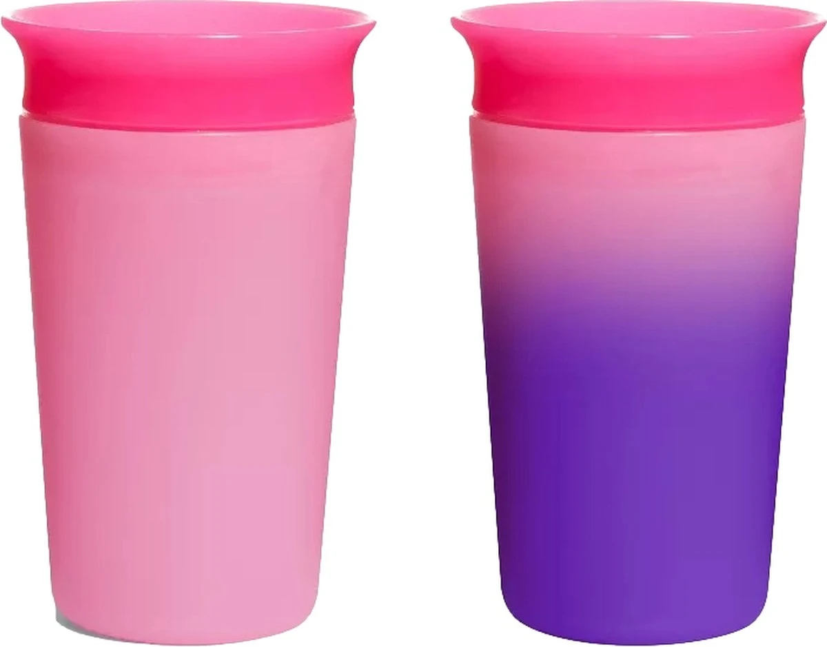 Munchkin Miracle 360 Colour Changing Sippy Cup Pink 4 Munchkin Miracle 360 Colour Changing Sippy Cup Pink - Afbeelding 2