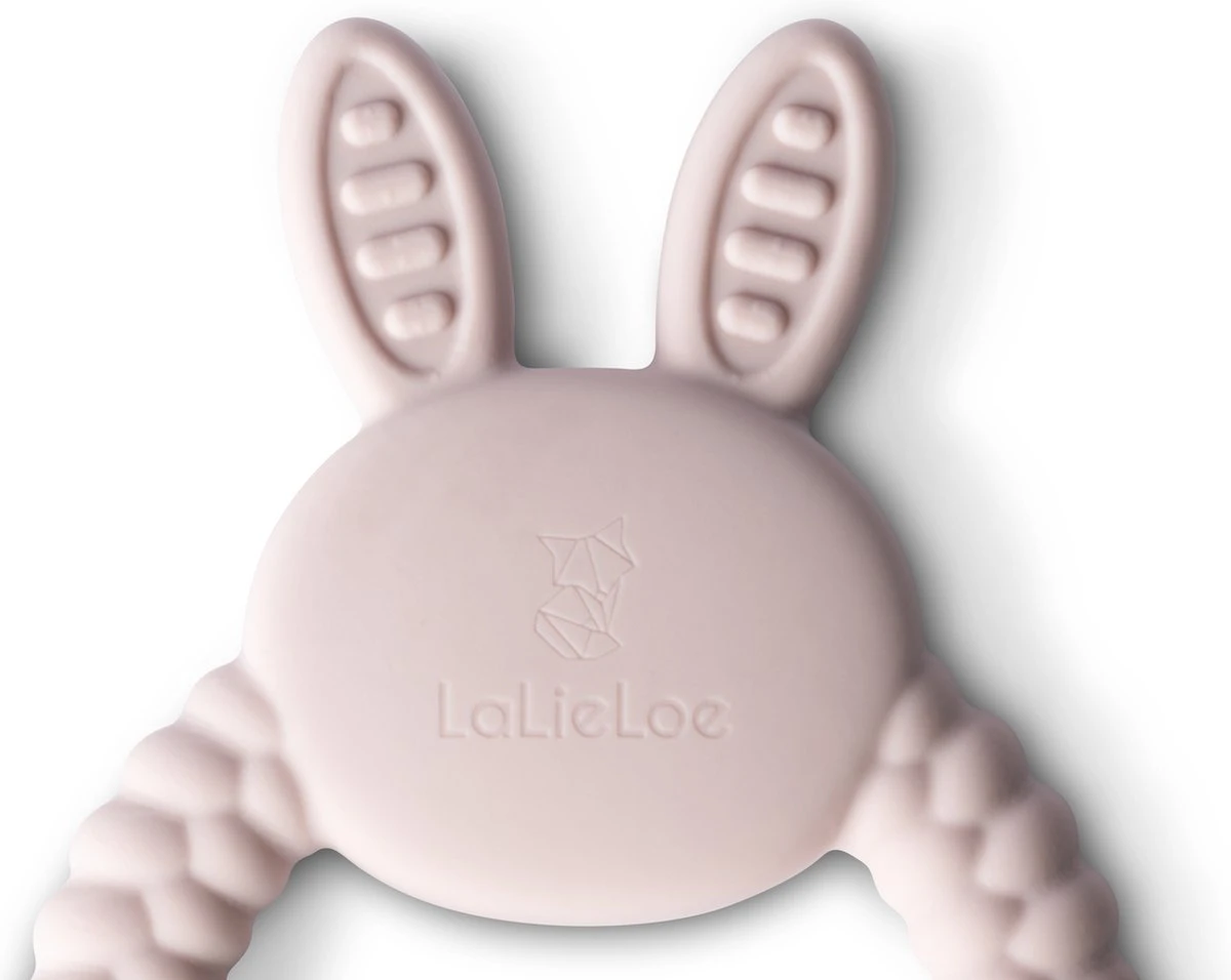 Bijtring Lalieloe Bunny - Bijtspeelgoed - Kraam Cadeau - Koel Bijtring - Roze 4 Bijtring Lalieloe Bunny - Bijtspeelgoed - Kraam Cadeau - Koel Bijtring - Roze - Afbeelding 2