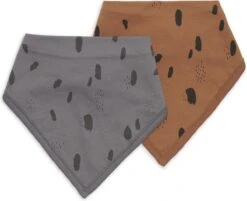 Jollein Slab Bandana Spot - Storm Grey/Caramel - 2 Stuks -Winkel Voor Babyproducten 1200x978 2