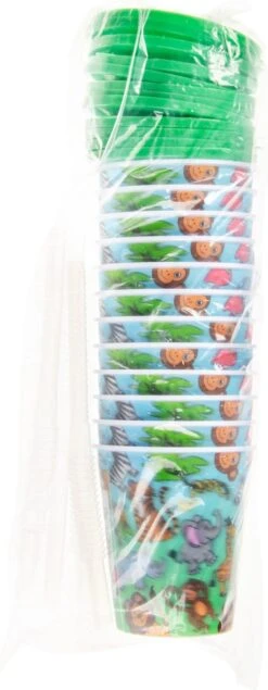 Uitdeelbekers - Uitdeelcadeau - 12 Stuks - Wilde Dieren - Drinkbeker - 3D Effect -Winkel Voor Babyproducten 467x1200