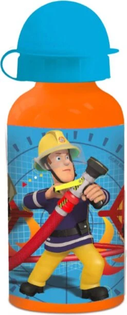 Stor Brandweerman Sam Brooddoos + Aluminium Drinkfles - 400 Ml -Winkel Voor Babyproducten 483x1200 3